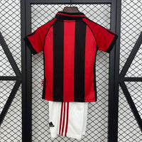 T-shirt e Pantaloncini per Bambino AC MILAN Home Retro 98/99