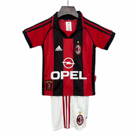 T-shirt e Pantaloncini per Bambino AC MILAN Home Retro 98/99