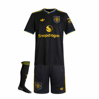 T-shirt e Pantaloncini per Bambino Manchester United Third 25/26 - Con Calzettoni