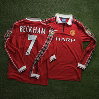Maglia Manchester United manica lunga home Retro 98/99 - Con Patch