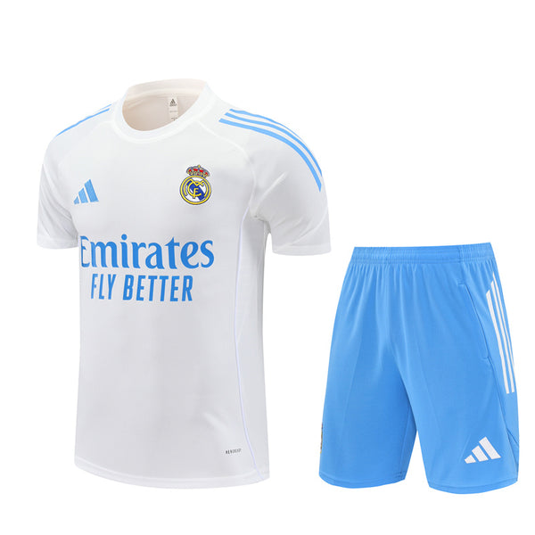 Maglia da allenamento e pantaloncini del Real Madrid 25/26