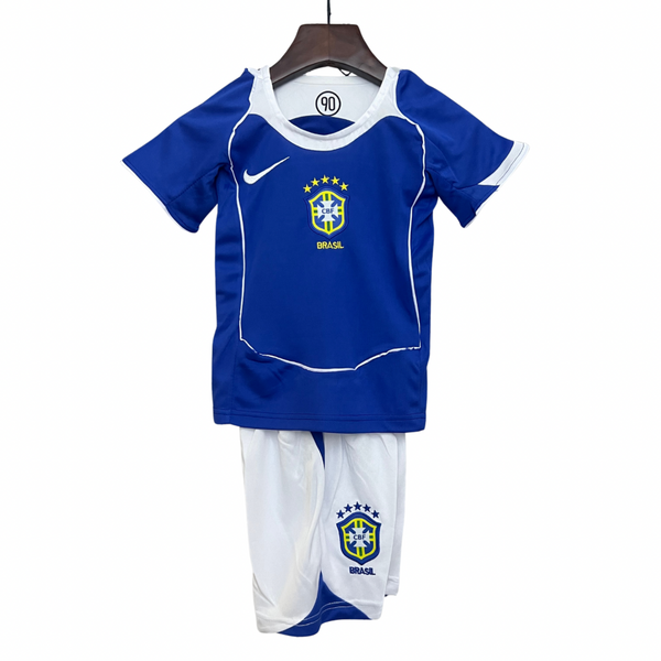 T-shirt e Pantaloncini per Bambino Brasil Retro Away 2004