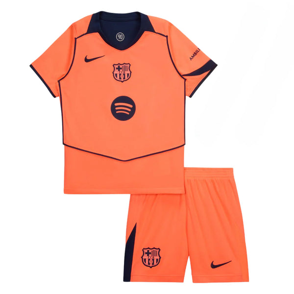 T-shirt e Pantaloncini per Bambino FC Barcelona Third 25/26