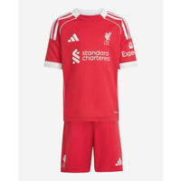 T-shirt e Pantaloncini per Bambino Liverpool Home 25/26