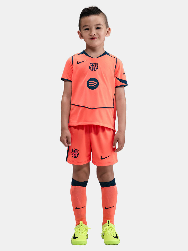 T-shirt e Pantaloncini per Bambino FC Barcelona Third 25/26 - Con calzini