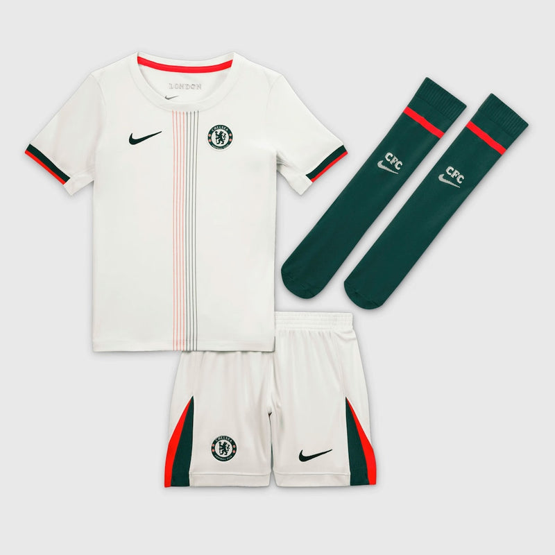 T-shirt e Pantaloncini per Bambino Chelsea Away 25/26 - Con Calzettoni