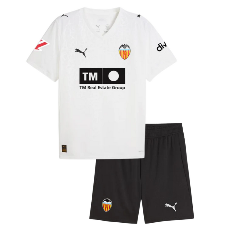 T-shirt e Pantaloncini per Bambino Valencia Home 25/26