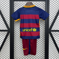 T-shirt e Pantaloncini per Bambino FC Barcelona Retro 15/16