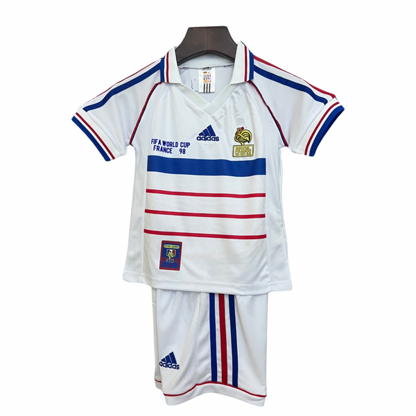 T-shirt e Pantaloncini per Bambino Francia Retro Away 1998