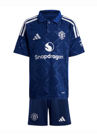 T-shirt e Pantaloncini per Bambino Manchester United Away 24/25