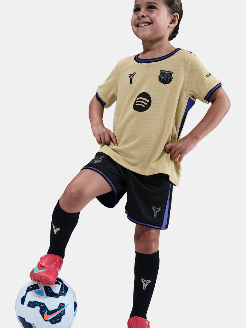 T-shirt e Pantaloncini per Bambino FC Barcelona Away 25/26 - Con calzini