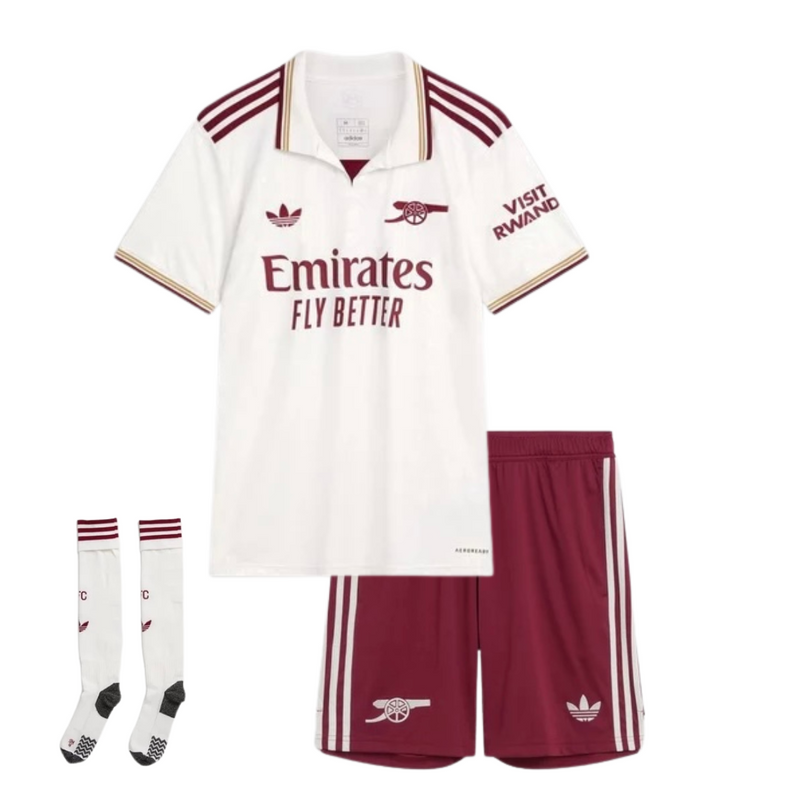 T-shirt e Pantaloncini per Bambino Arsenal Third 25/26 - Con Calzettoni