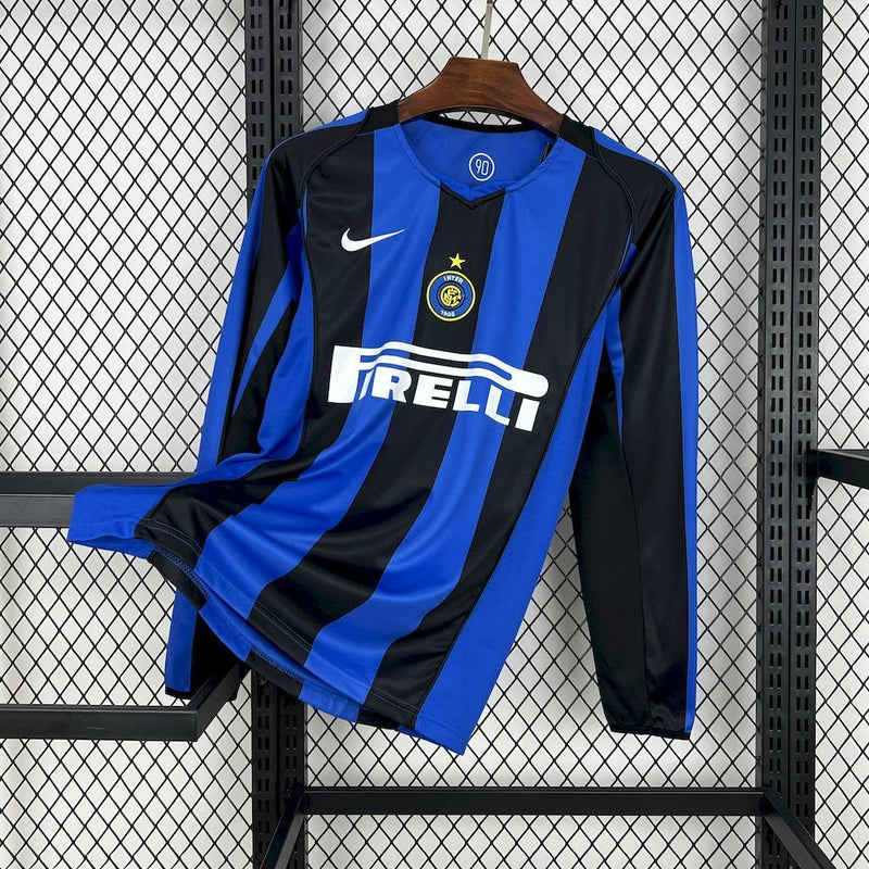 Maglia Maniche Lunghe Retro Inter Home 04/05