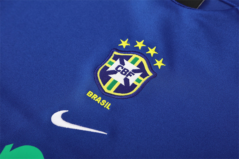 Maglia da allenamento retrò manica lunga Brasil 2002