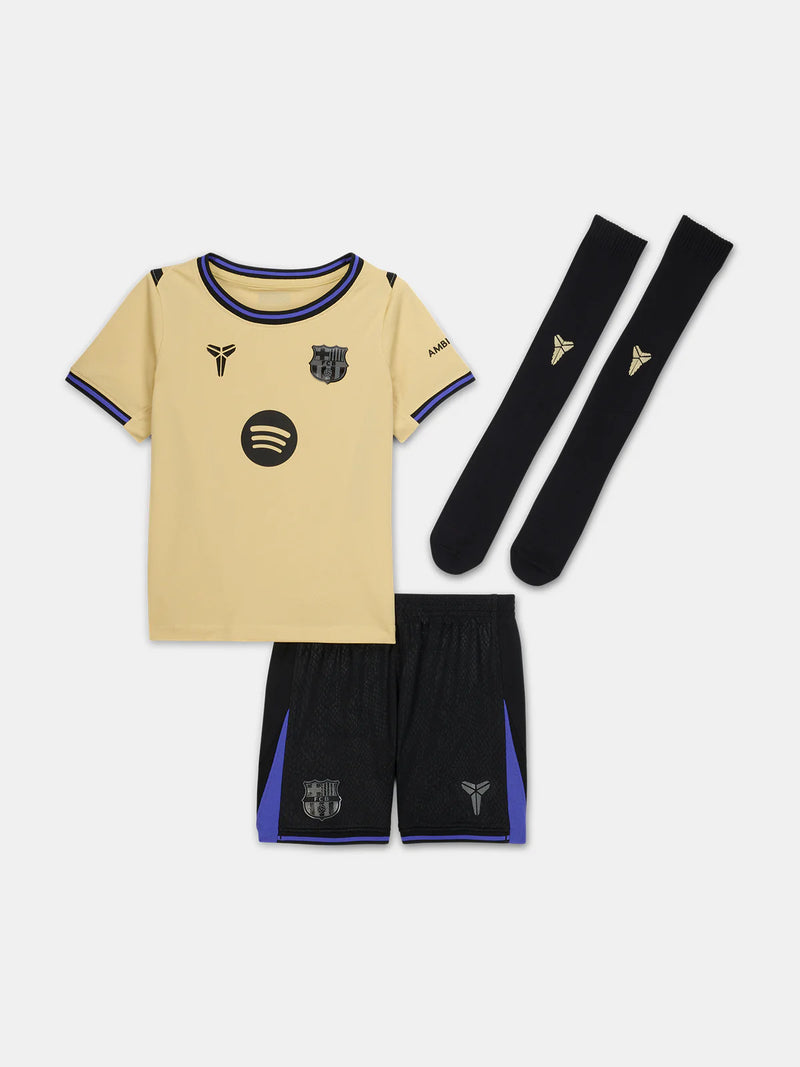 T-shirt e Pantaloncini per Bambino FC Barcelona Away 25/26 - Con calzini