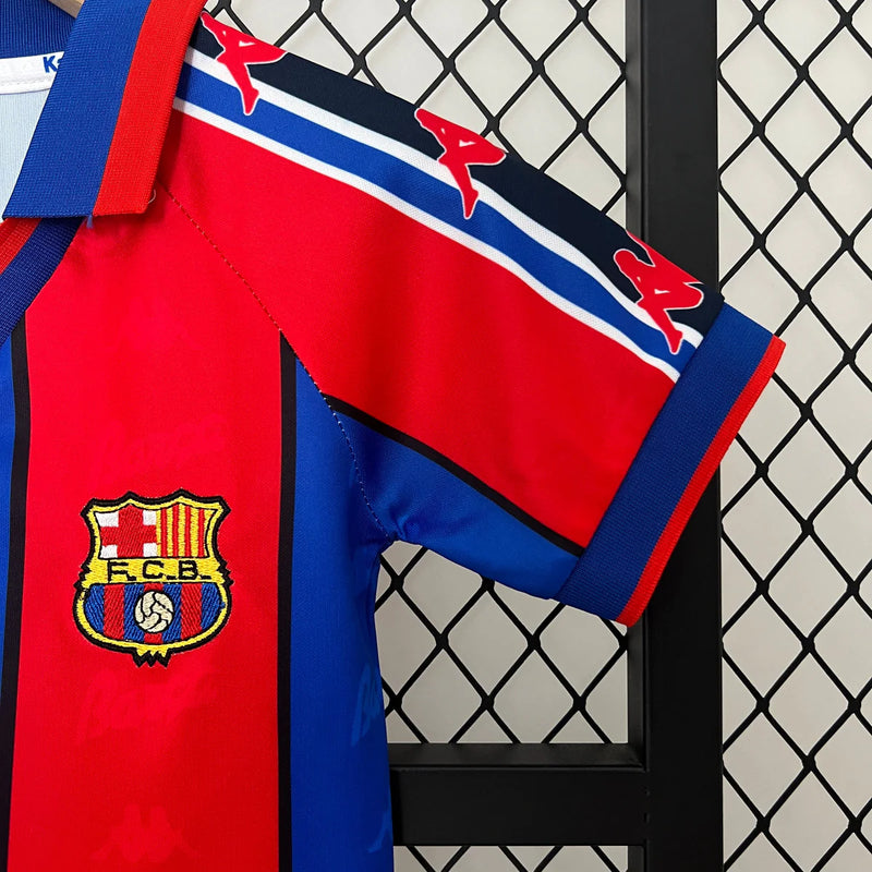 T-shirt e Pantaloncini per Bambino FC Barcelona Retro 95/97