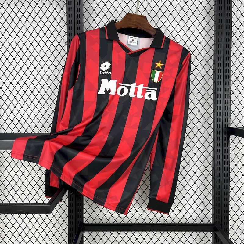 MAGLIA AC MILAN Retro Home 93/94 MANICHE LUNGHE