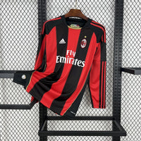 MAGLIA AC MILAN Retro Home 10/11 MANICHE LUNGHE