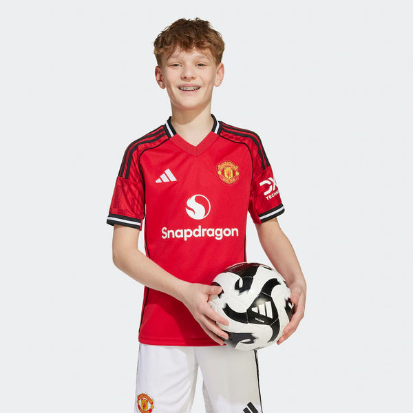 T-shirt e Pantaloncini per Bambino Manchester United Home 25/26