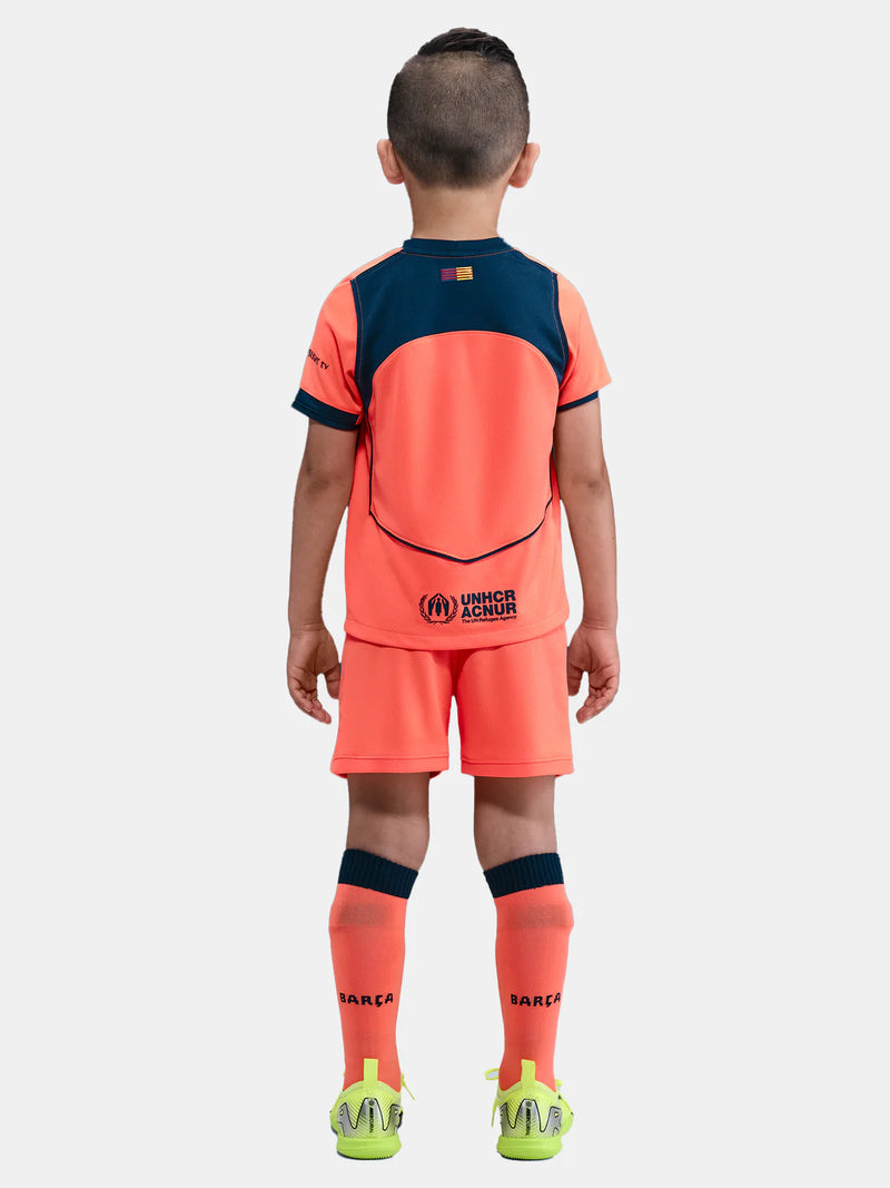 T-shirt e Pantaloncini per Bambino FC Barcelona Third 25/26 - Con calzini
