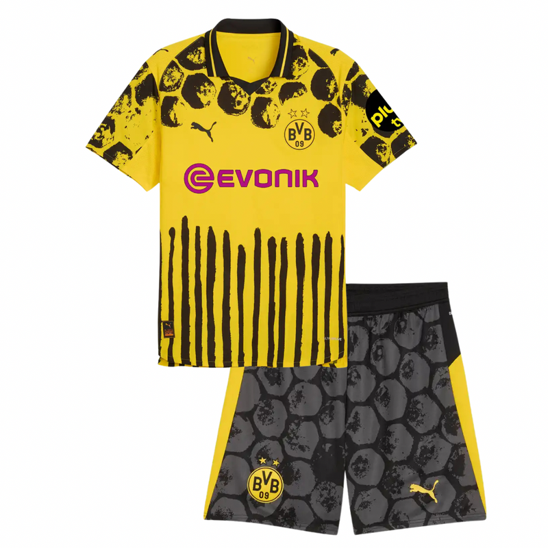 T-shirt e Pantaloncini per Bambino Borussia Dortmund Home 25/26