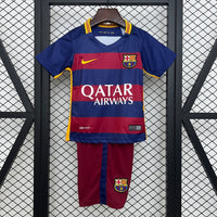 T-shirt e Pantaloncini per Bambino FC Barcelona Retro 15/16