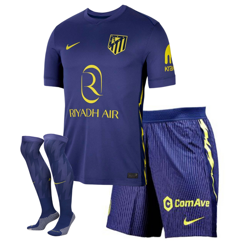 T-shirt e Pantaloncini per Bambino Atletico de Madrid Away 25/26 - Con Calzettoni