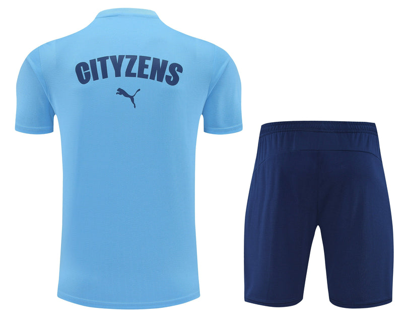 Maglia da allenamento e pantaloncini del Manchester City 25/26
