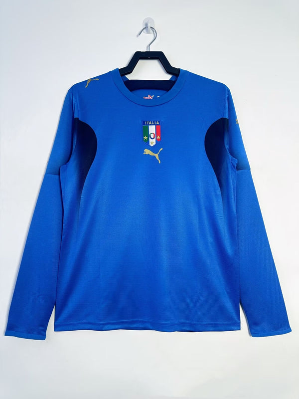 Maglia Retro Italia Home 2006 - manica lunga
