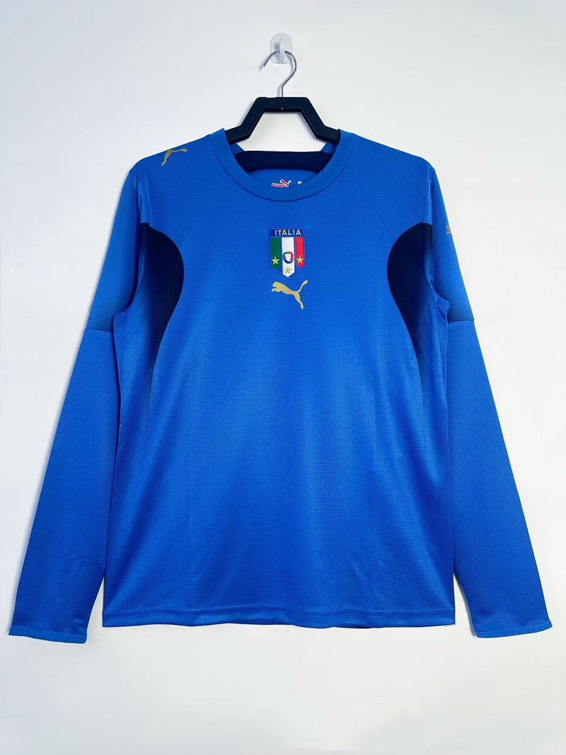 Maglia Retro Italia Home 2006 - manica lunga