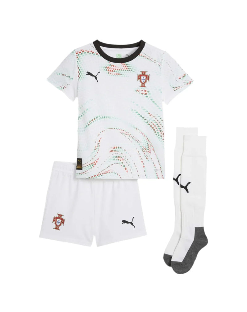 T-shirt e Pantaloncini per Bambino Portogallo Away 25/26 - Con Calzini