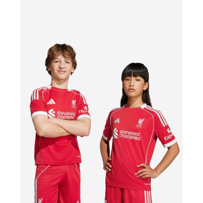 T-shirt e Pantaloncini per Bambino Liverpool Home 25/26
