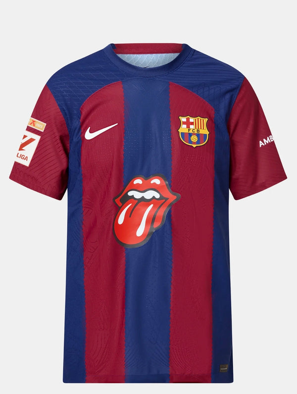 MAGLIA FC BARCELONA x THE ROLLING STONES 23/24 Versione Giocatore - Limited Edition - Patch LaLiga Winners