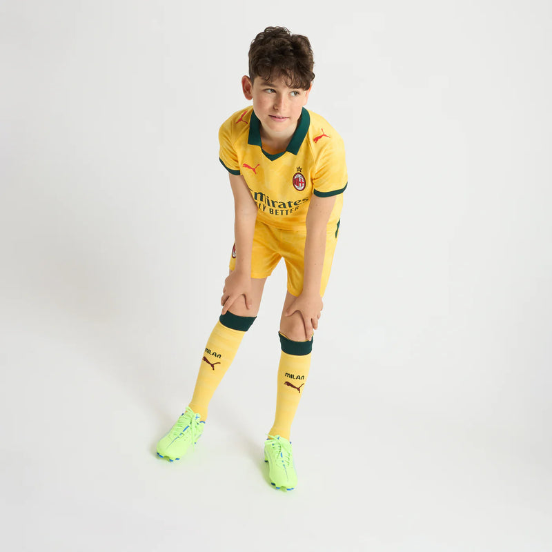 T-shirt e Pantaloncini per Bambino AC MILAN Third 25/26 - Con Calzini