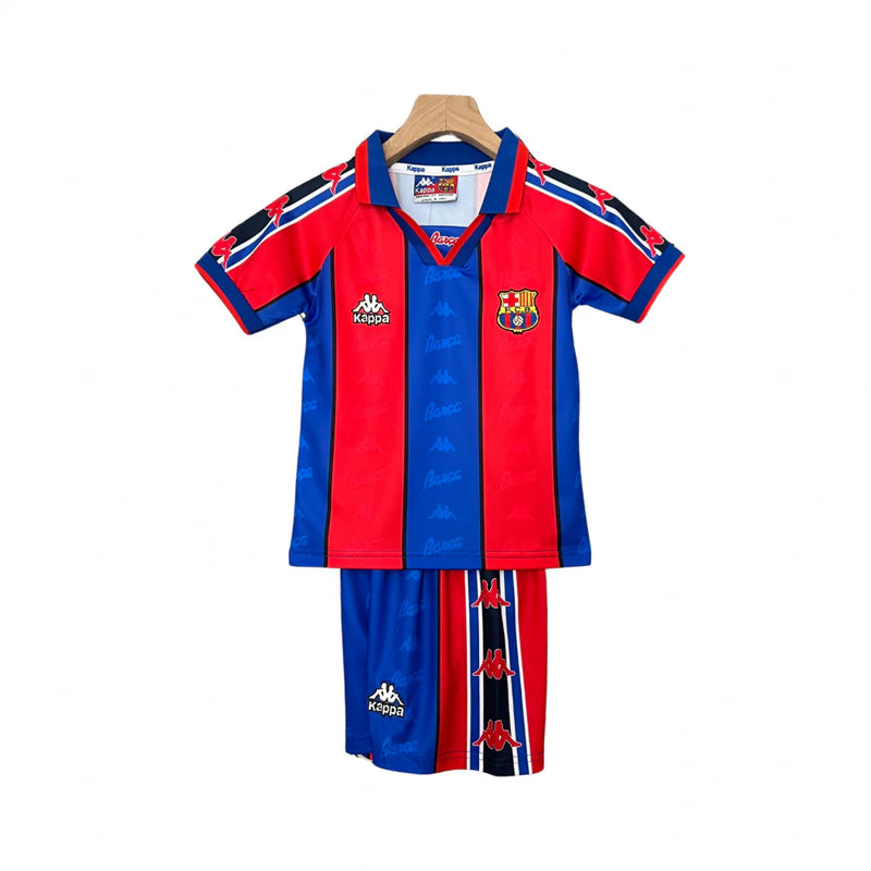 T-shirt e Pantaloncini per Bambino FC Barcelona Retro 95/97