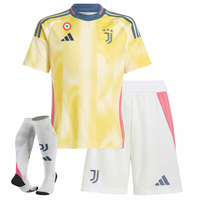 T-shirt e Pantaloncini per Bambino Juventus Away 24/25 - Con Calzini