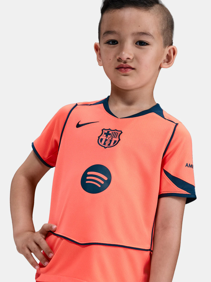 T-shirt e Pantaloncini per Bambino FC Barcelona Third 25/26