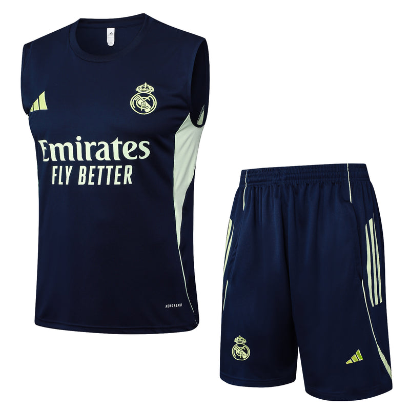 Maglia da allenamento e pantaloncini del Real Madrid 25/26