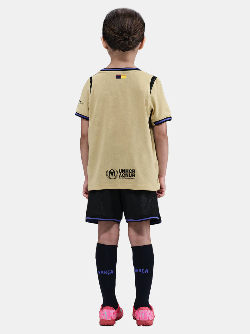 T-shirt e Pantaloncini per Bambino FC Barcelona Away 25/26 - Con calzini