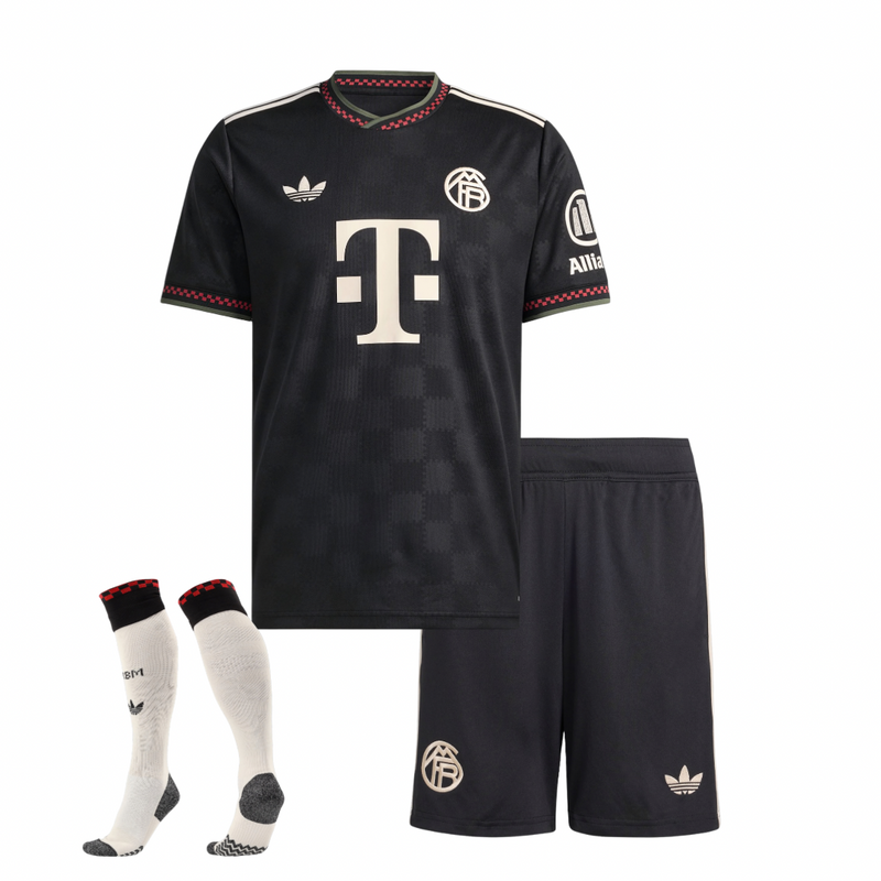 T-shirt e Pantaloncini per Bambino Bayern Monaco Third 25/26 - Con Calzettoni