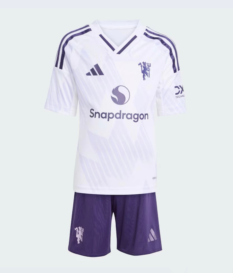 T-shirt e Pantaloncini per Bambino Manchester United Away 25/26