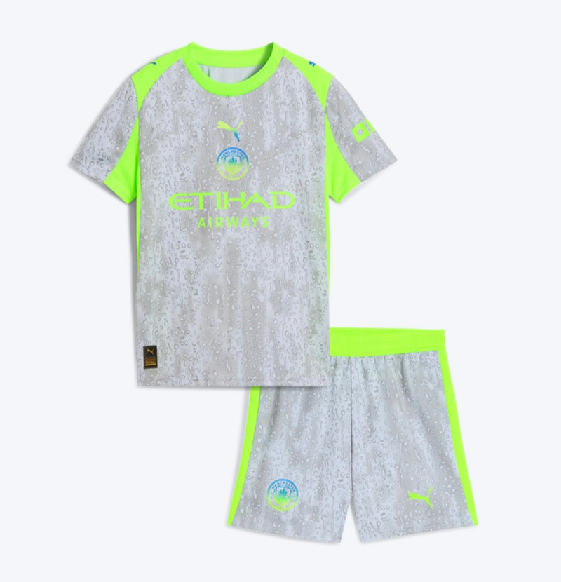 T-shirt e Pantaloncini per Bambino Manchester City Third 25/26