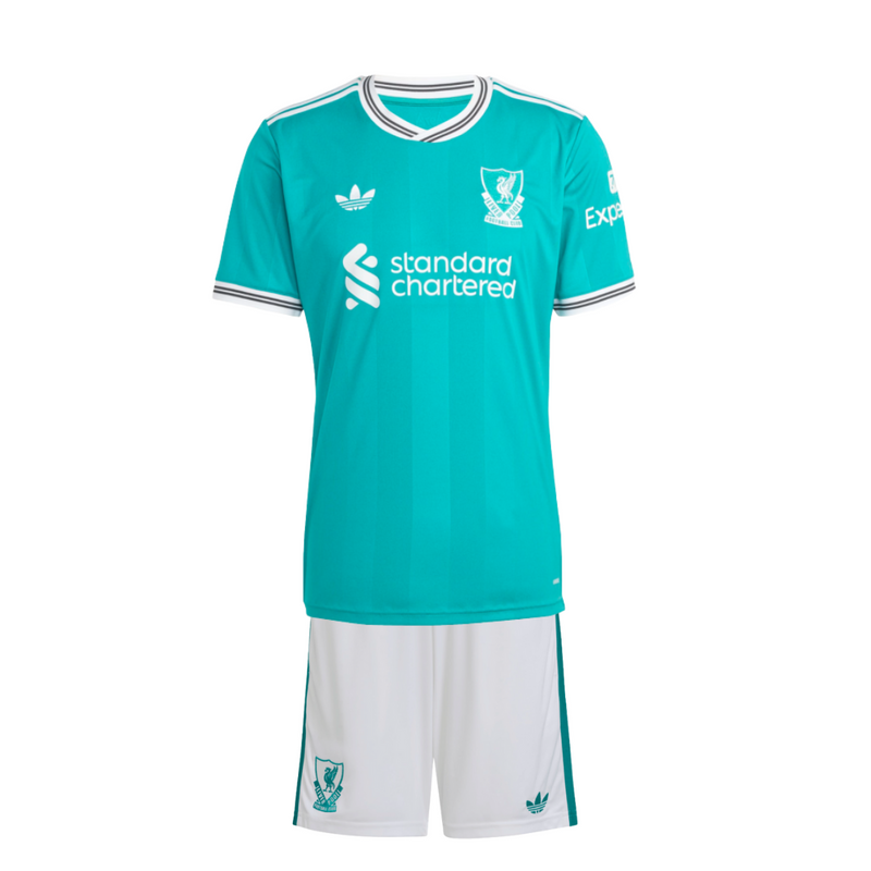 T-shirt e Pantaloncini per Bambino Liverpool Third 25/26