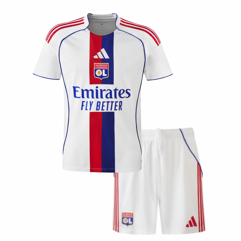 T-shirt e Pantaloncini per Bambino Olympique Lyonnais Home 25/26