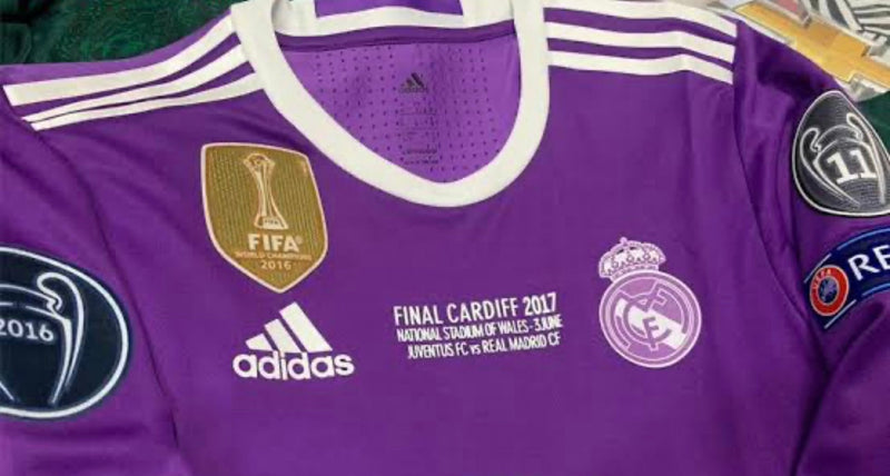 MAGLIA REAL MADRID Retro FINALE CHAMPIONS LEAGUE 2017 - Con patch