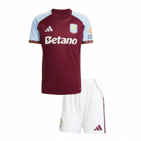 T-shirt e Pantaloncini per Bambino Aston Villa FC Home 25/26