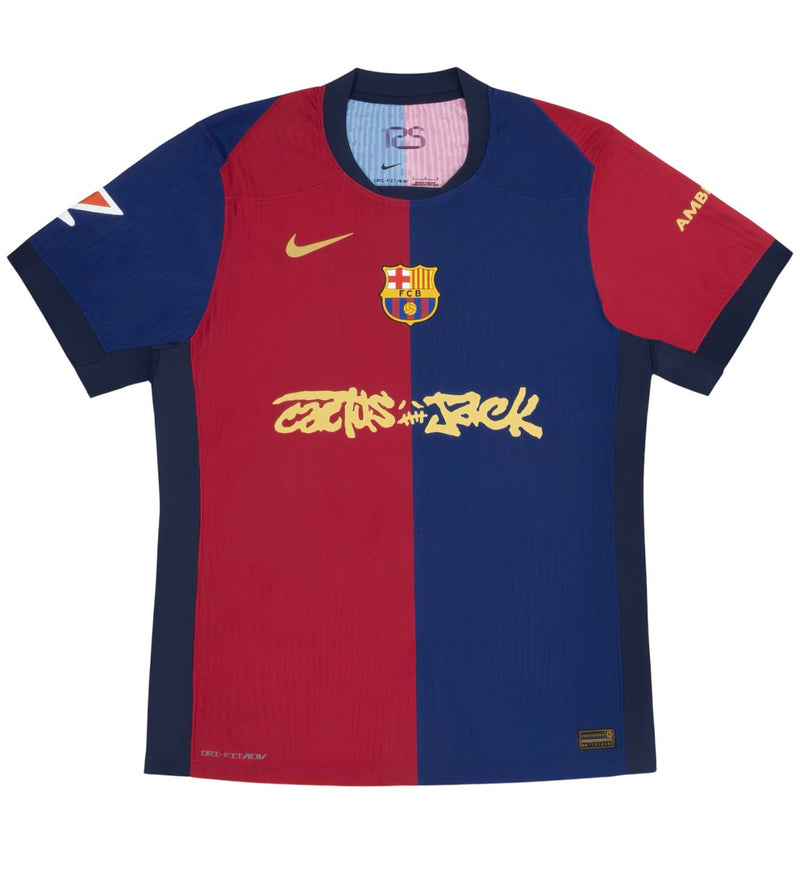 MAGLIA Home FC BARCELONA x Travis Scott CACTUS JACK Versione Giocatore 24/25 - Limited Edition - Patch LaLiga