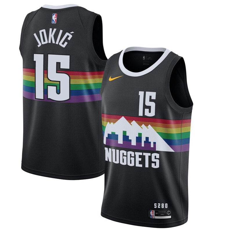 Maglia NBA - Denver Nuggets Bianca - Jokic